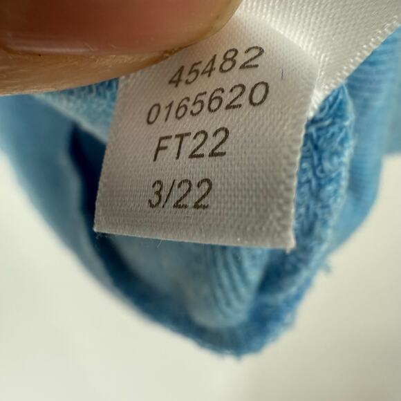 Garnet Hill Cowl-Neck Knit Tunic Women's Size L Blue Drop Shoulders Cozy Casual - Picture 9 of 10